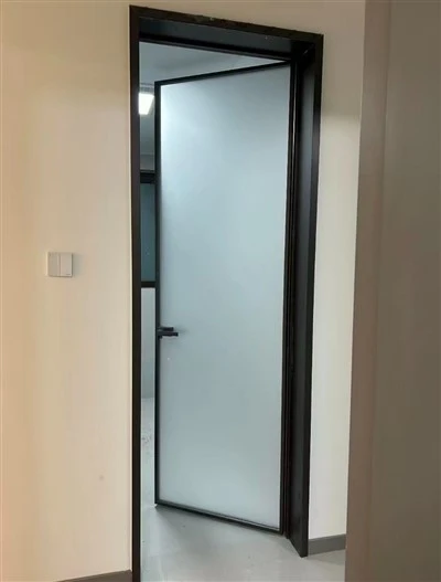 Ușă din aluminiu din sticlă mată